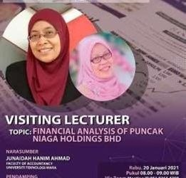FEB UMSU Laksanakan Kegiatan Visiting Lecturer dengan topik Financial Analysis of Puncak Niaga Holdings Bhd