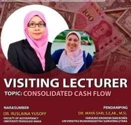 FEB UMSU Laksanakan Visiting Lecturer dengan topik Consolidatetd Cash Flow