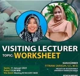 Visiting Lecturer dengan Topik Worksheet Ole FEB UMSU