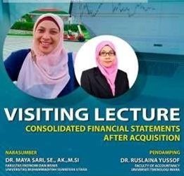 Visiting Lecturer dengan topik Consolidated Financial Statements After Acquisition (Full Ownership)