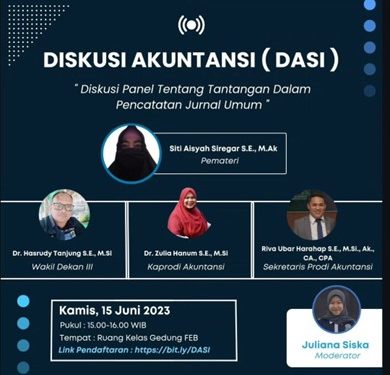 Diskusi Akuntansi: "Tantangan dalam Pencatatan Jurnal Umum" Menggali Solusi Praktis untuk Mahasiswa dan Praktisi