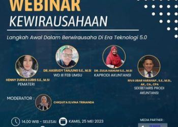 Webinar Kemahasiswaan: "Langkah Awal dalam Berwirausaha di Era Teknologi 5.0" Memotivasi Generasi Muda untuk Berinovasi