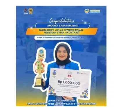 CAPAIAN MEMBANGGAKAN DI PILMAPRES, ANGGITA SARI RANGKUTI JUARA II TINGKAT PROVINSI
